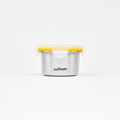 Infant Mini-Frischhaltedosen-Set aus Edelstahl, rund, 200ml
