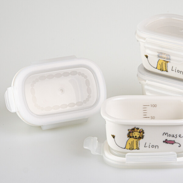 ZEN by CandL Premium porcelain Baby food container 4-set