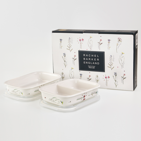 ZEN by CandL Premium porcelain food storage container 2pc Set 670ml