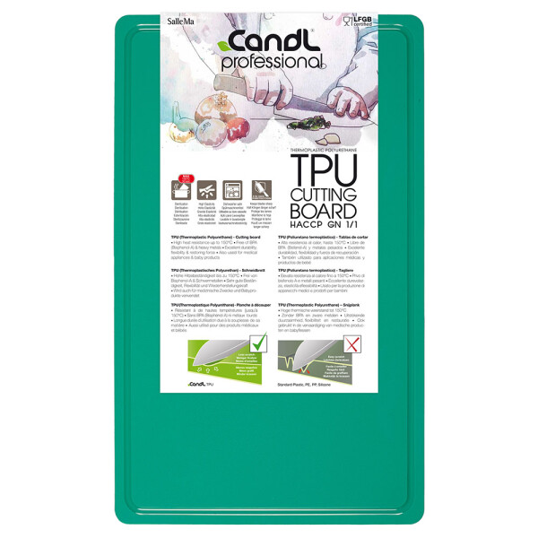 CandL Professional Schneidbrett grün (GN1 Serie)